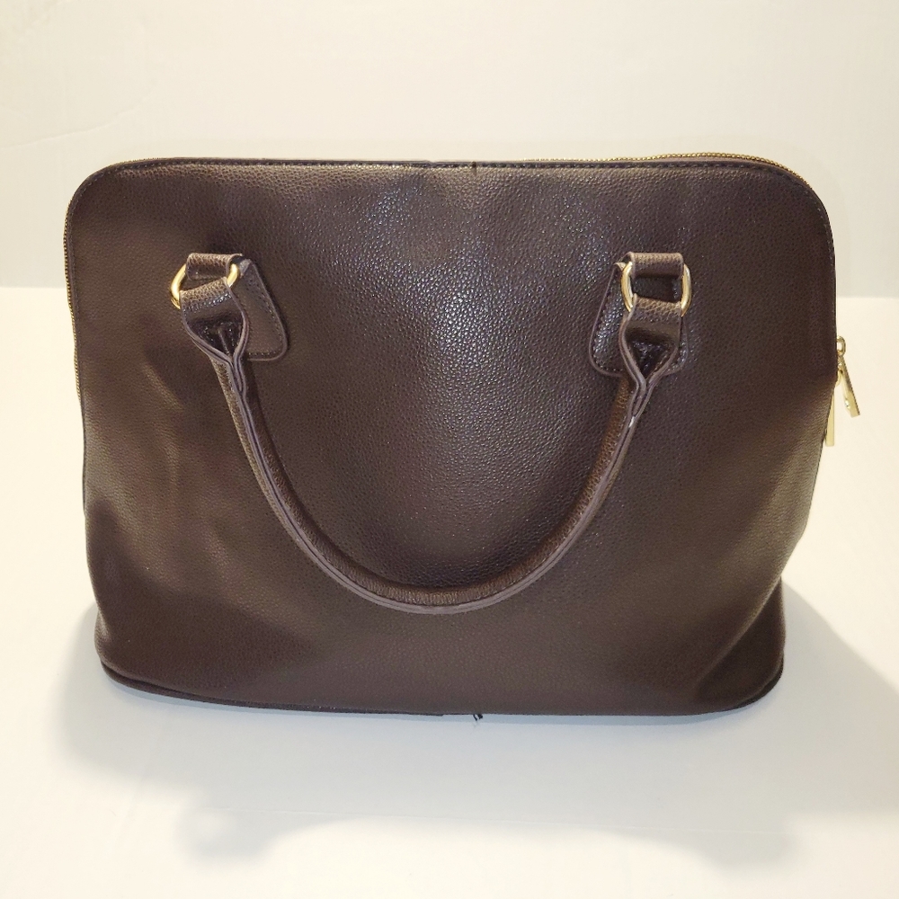 Large Faux-leather Handbag